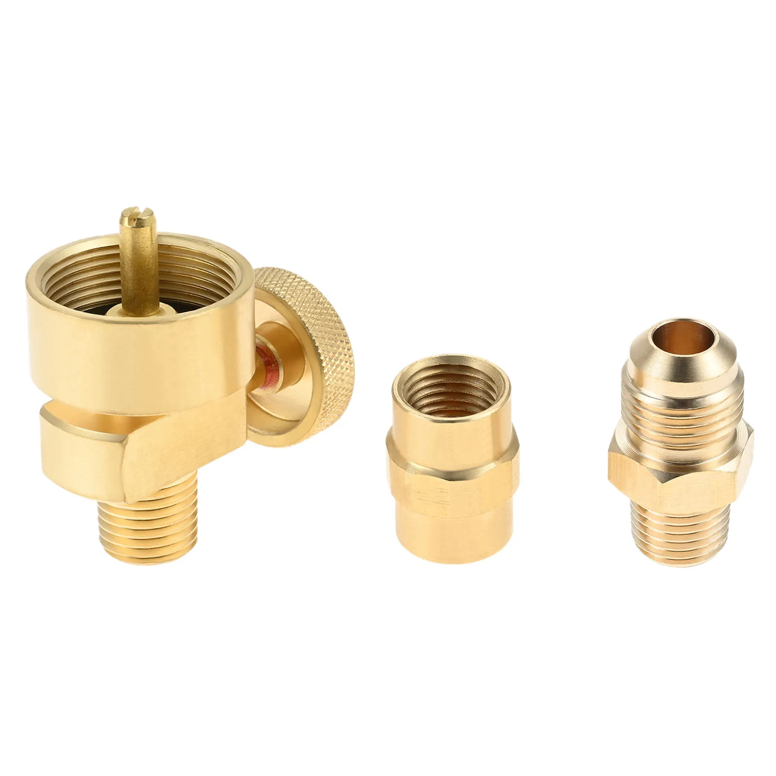Camping Cooking Set For 4 - 3pcs/set Solid Brass 1LB Propane Tank