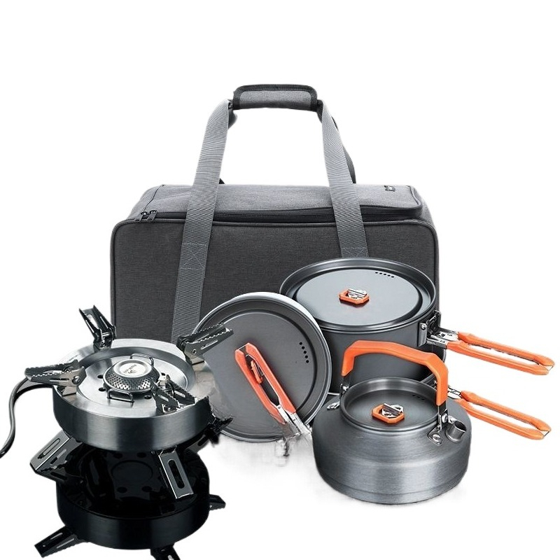 Camping Cooking Set For 4 - [Hot Sale Set] Outdoor Furnace Cooking