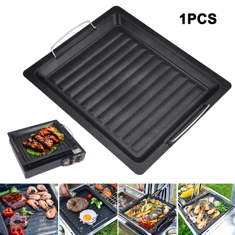 Camping Hiking Cooking - Outdoors Thick Square Grill Pan With