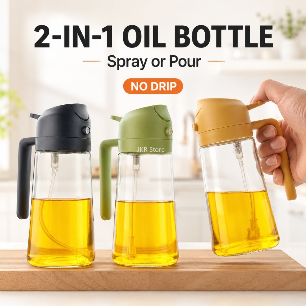 Camping Cooking Kitchen - 2 in 1 Olive Oil Sprayer