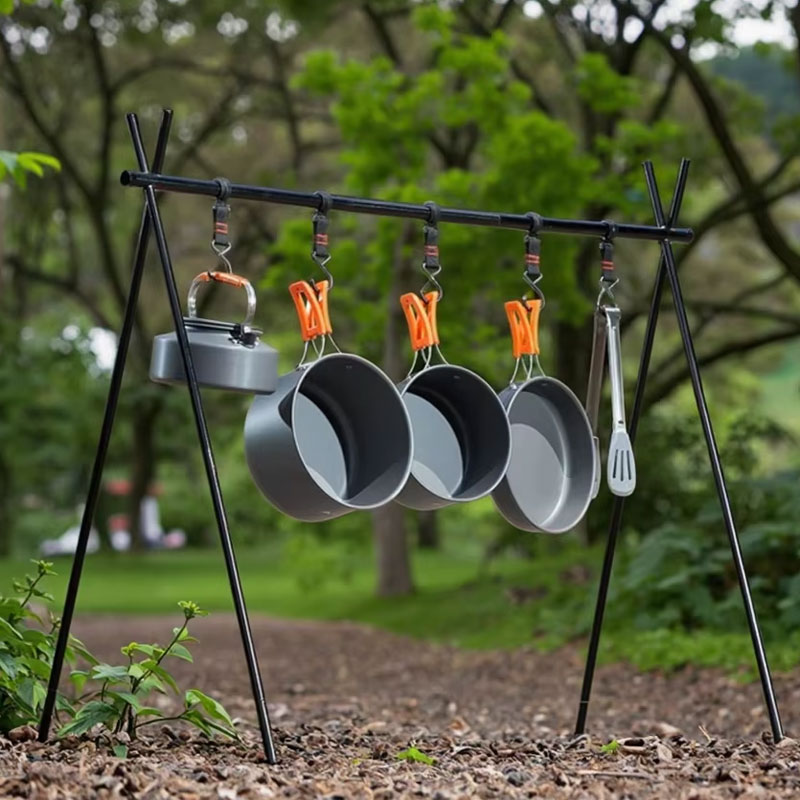Camping Cooking Mess Kit - Camping Cooking Non-Stick Lightweight Gas-Fired Aluminum