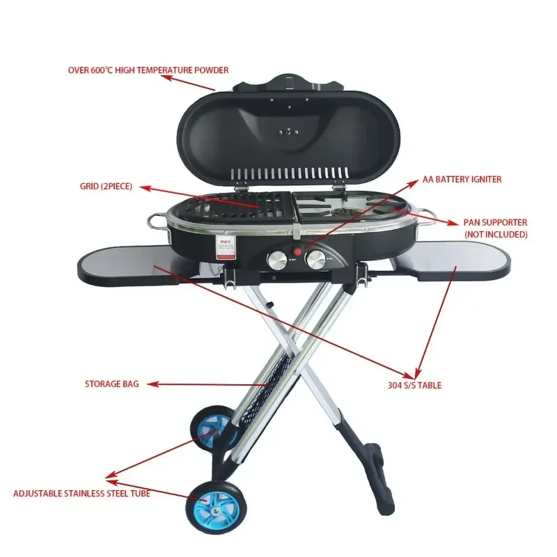 Camping Cooking Range - Outdoor indoor gas cooking stove camping