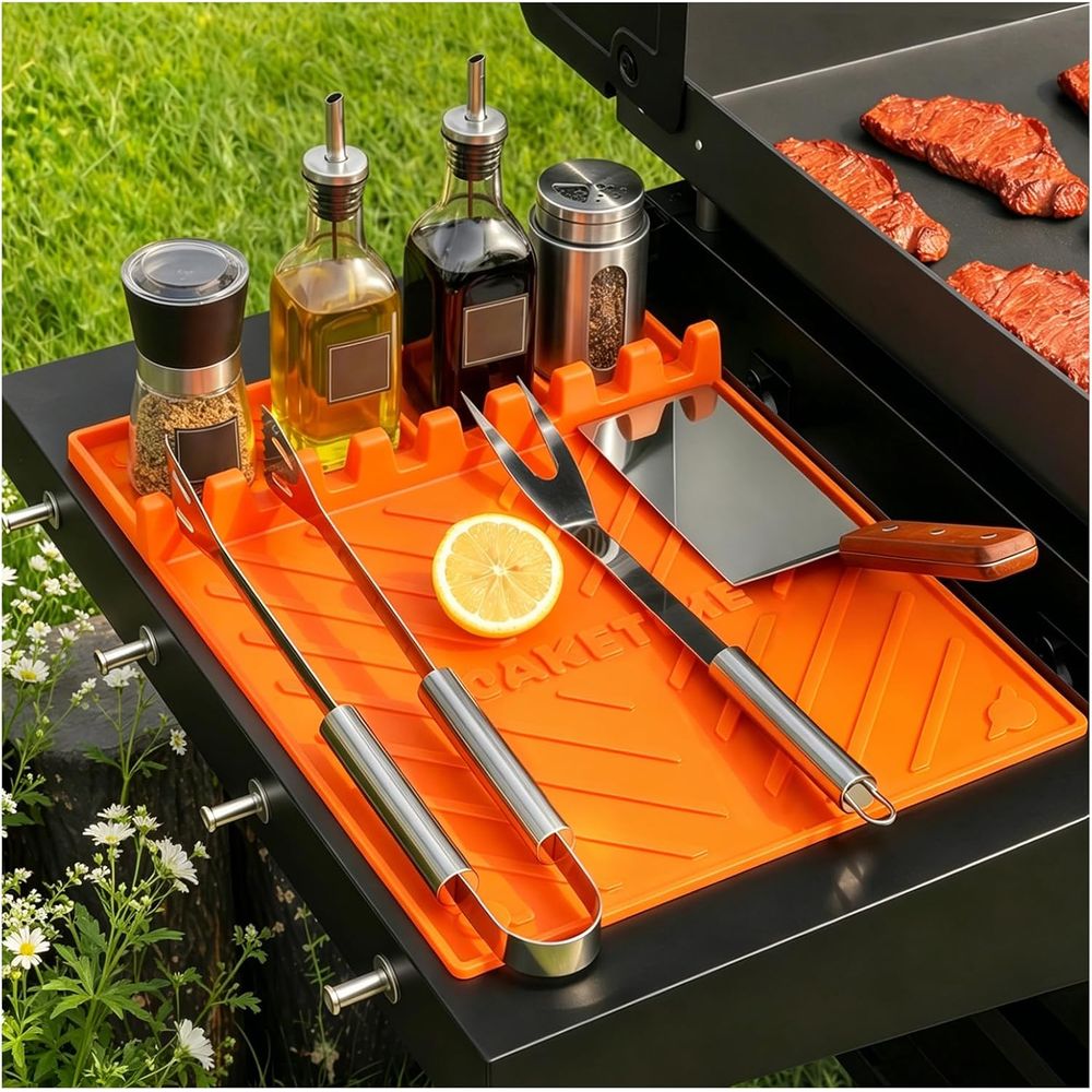 Camping Cooking Kitchen - Silicone Grill Mats or Griddle Accessories