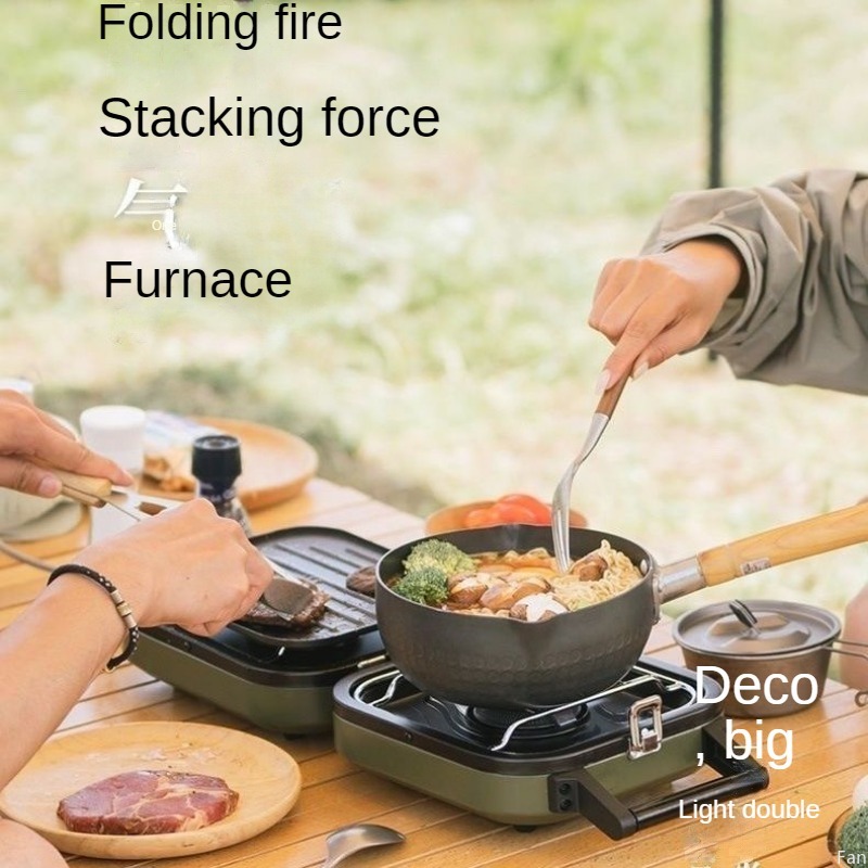 Camping Cooking Range - Naturehike Stove Folding Double Fire Gas