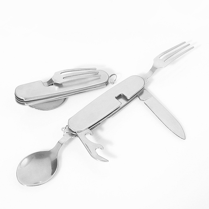 4 In 1 Outdoor Tableware Set C - Camping Cooking Set For 4 recension och pris