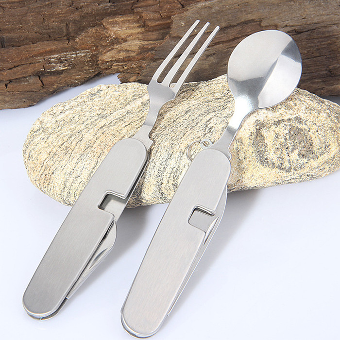 4 In 1 Outdoor Tableware Set C - Camping Cooking Set For 4 recension och pris