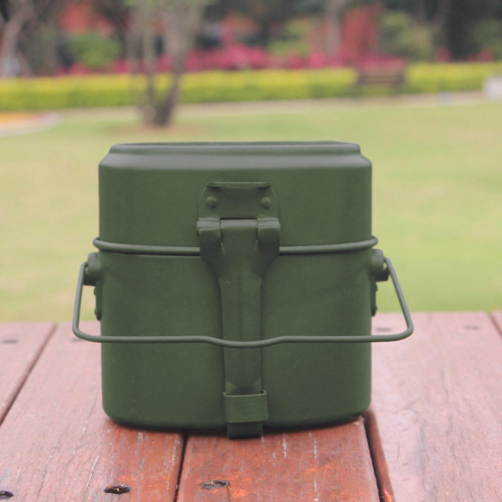 3Pcs/Set Lunch Box Aluminum Po - Camping Cooking Mess Kit recension och pris