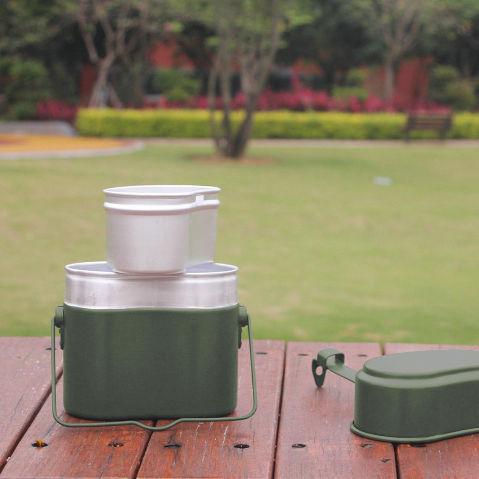 3Pcs/Set Lunch Box Aluminum Po - Camping Cooking Mess Kit recension och pris