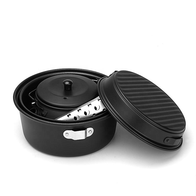 Outdoor Aluminum Camping Cookw - Camping Cooking Mess Kit recension och pris