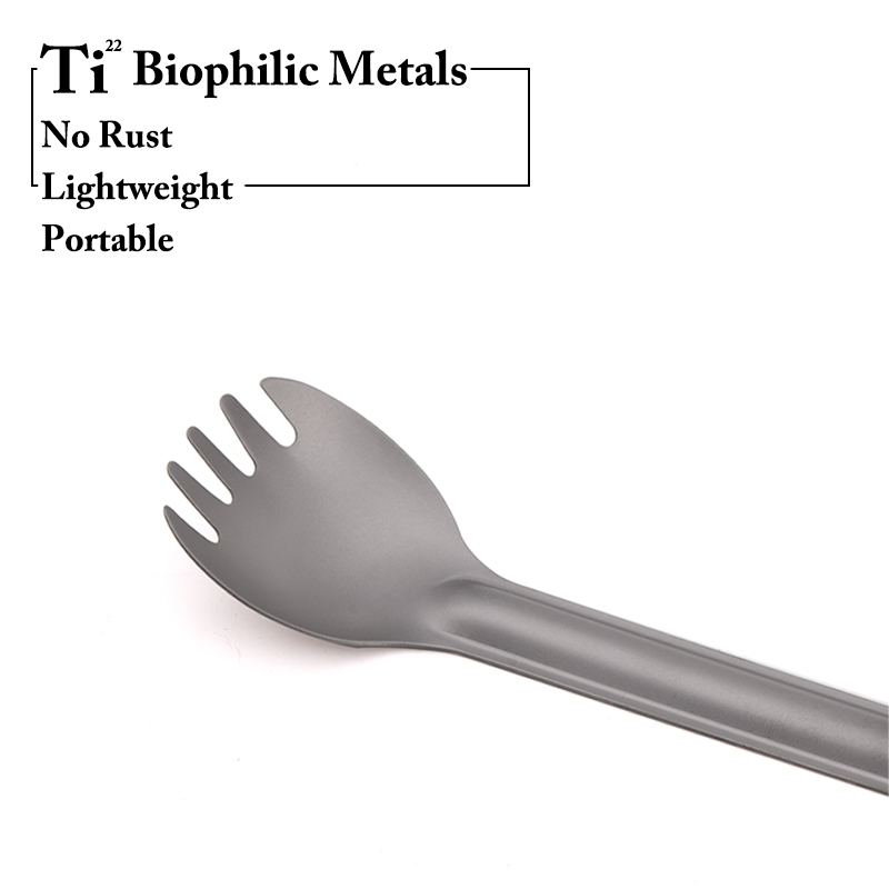 TiTo Titanium Spork Spoon Long - Camping Cooking Basket recension och pris