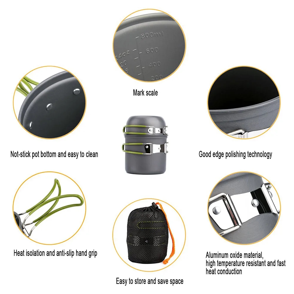 Camping Cookware Mess Kit Ultr - Camping Cooking Mess Kit recension och pris