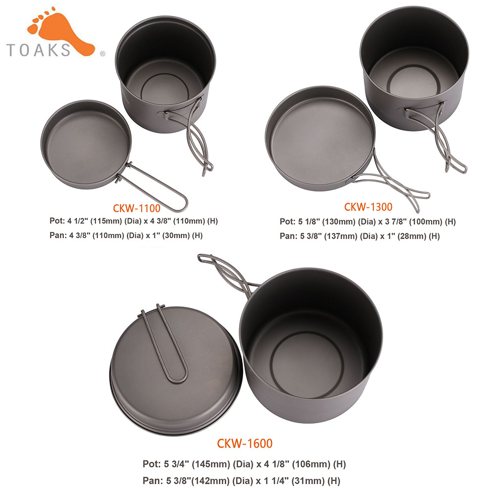TOAKS Cookware Set Ultralight  - Camping Cooking Basket recension och pris