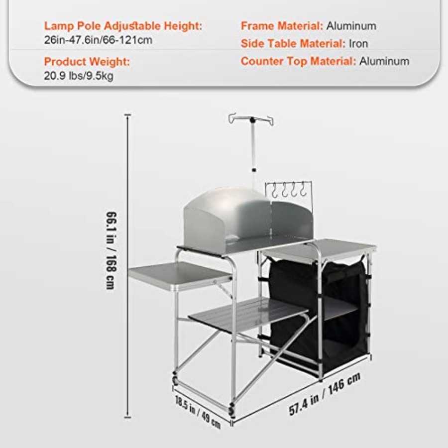 Camping Kitchen Table, Folding - Camping Cooking Kitchen recension och pris