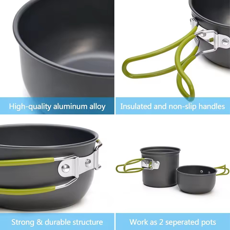 Ultralight Camping Cookware Me - Camping Cooking Mess Kit recension och pris