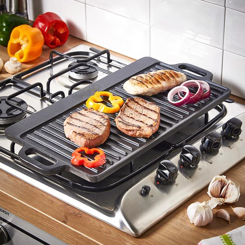 Uncoated Cast Iron Grill Plate - Camping Cooking Range recension och pris