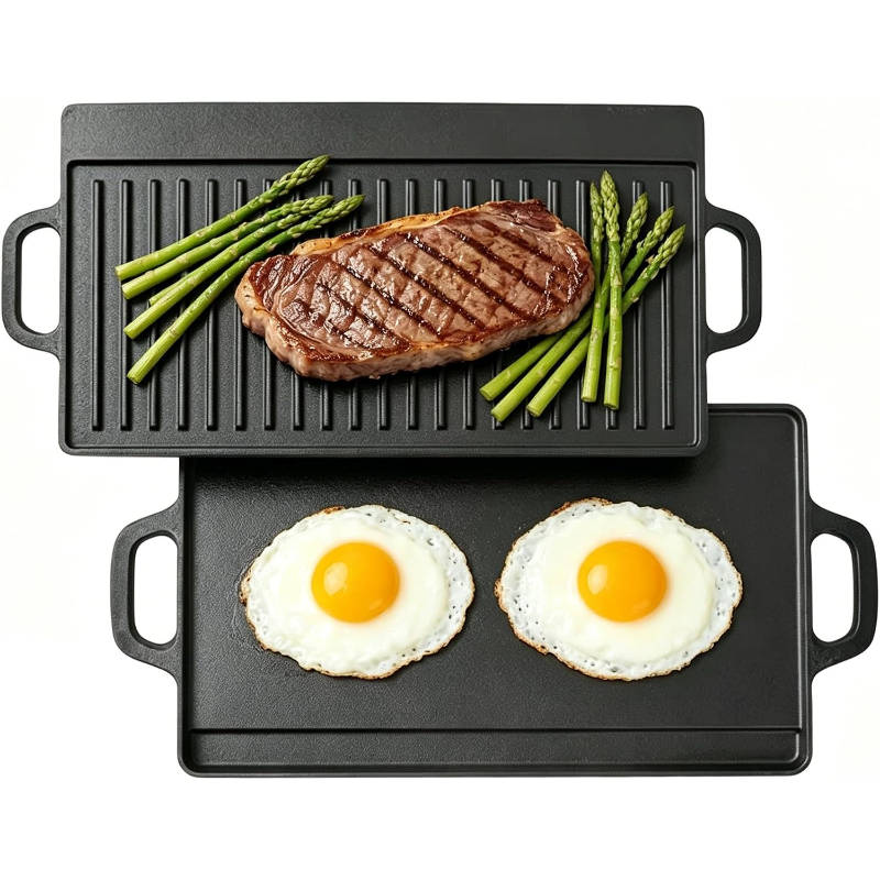 Uncoated Cast Iron Grill Plate - Camping Cooking Range recension och pris
