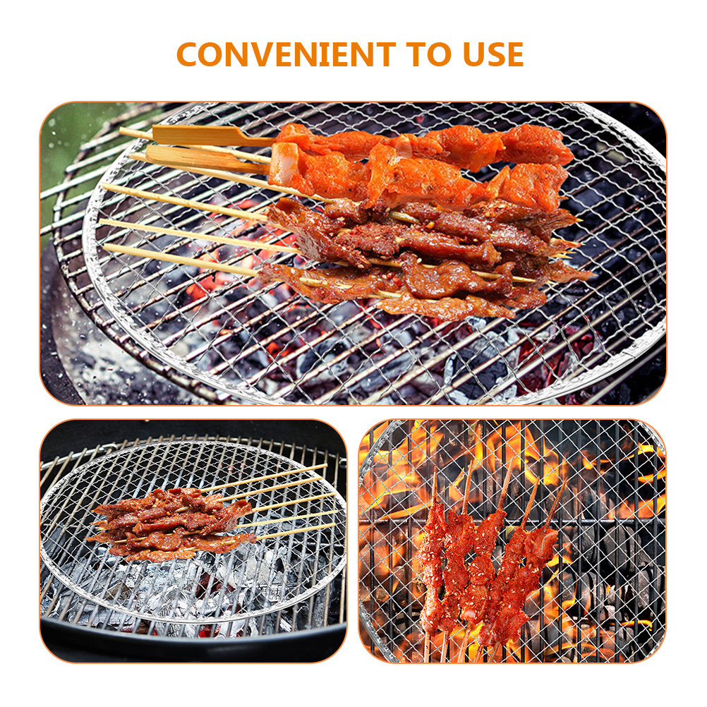 10Pcs Bbq Grill Mesh Fire Pit  - Camping Cooking Fire Pit recension och pris
