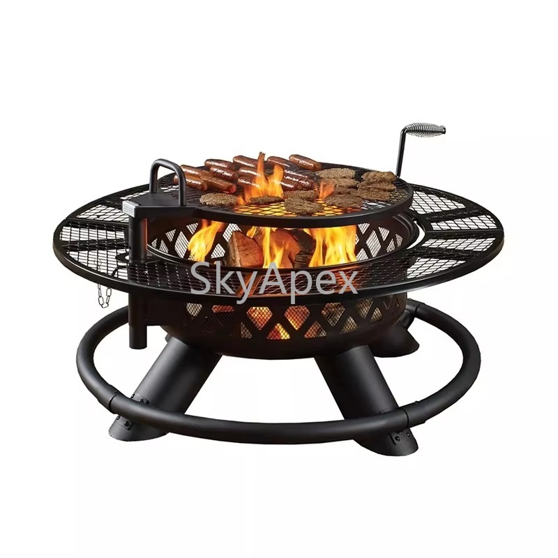Heavy Duty Outdoor Metal BBQ G - Camping Cooking Fire Pit recension och pris