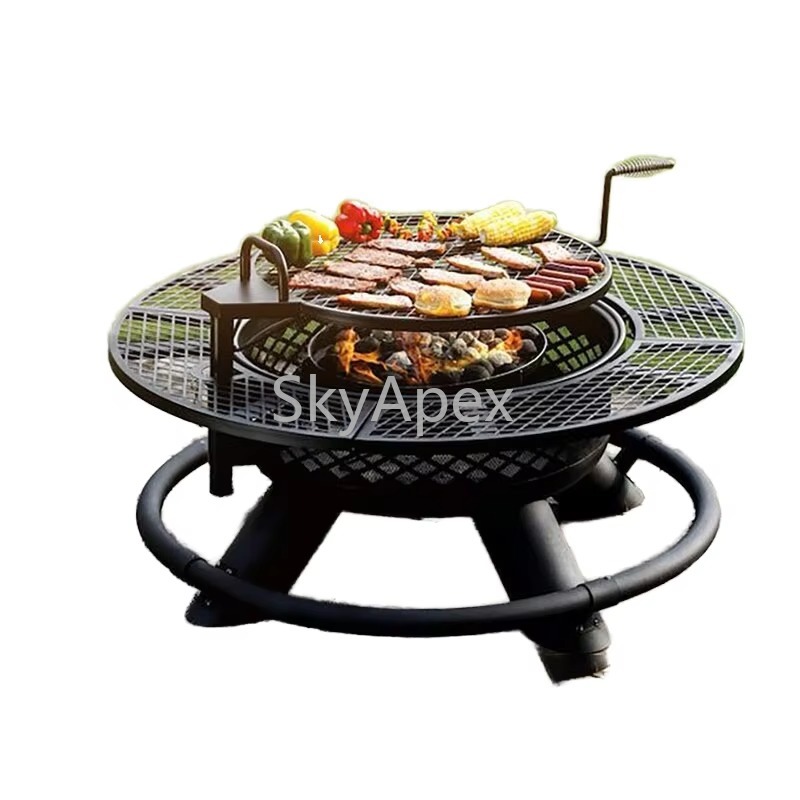 Heavy Duty Outdoor Metal BBQ G - Camping Cooking Fire Pit recension och pris