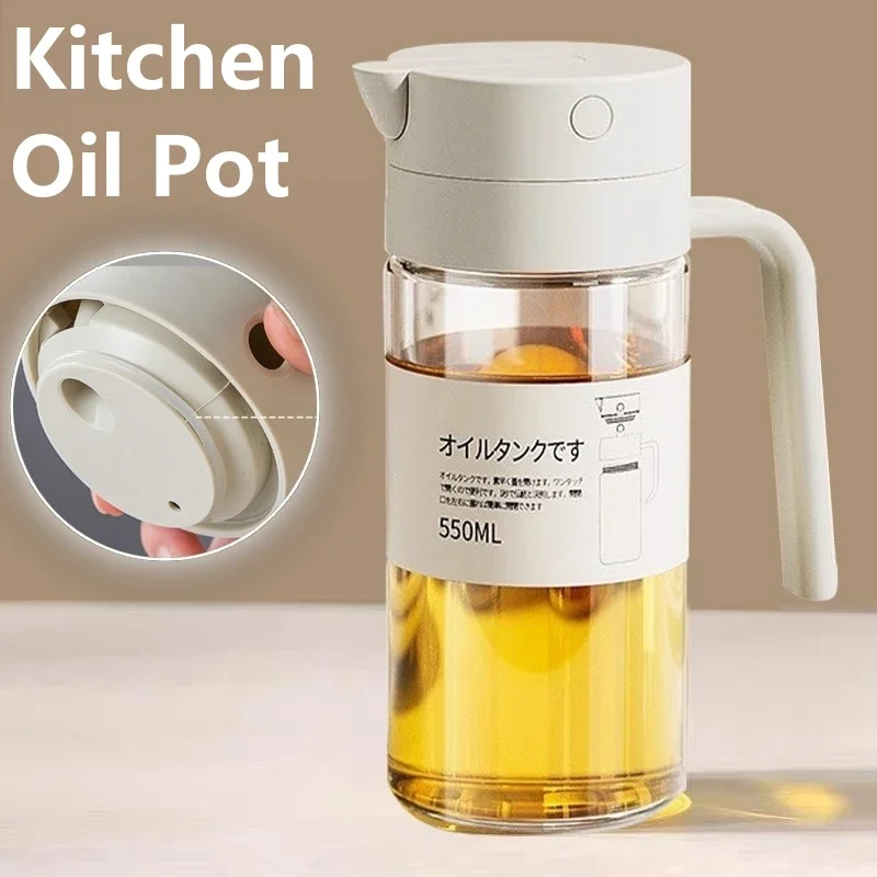 550mL Pourer Glass Bottles Oil - Camping Cooking Oil Container recension och pris