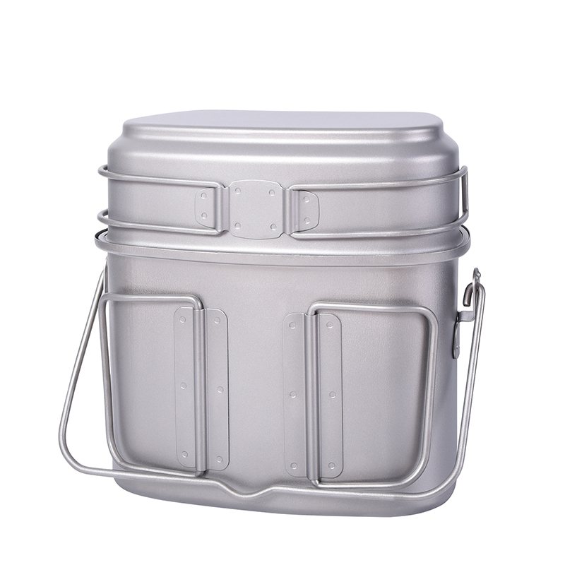 1.5L Outdoor Military Canteen  - Camping Cooking Mess Kit recension och pris