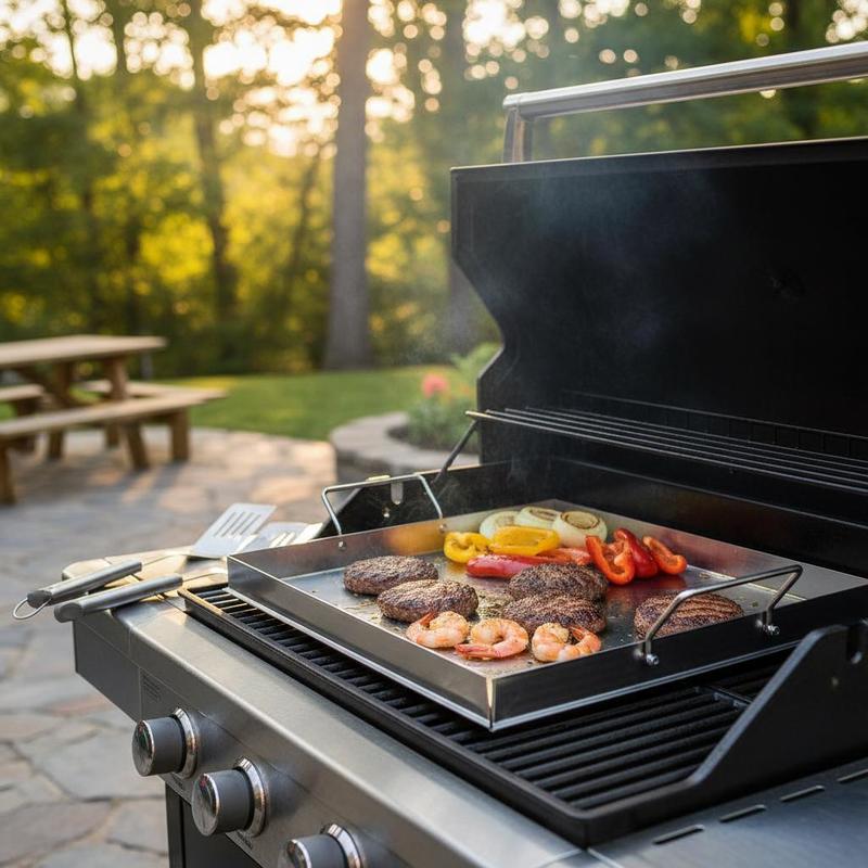 Universal Flat Top Griddle 18x - Camping Hiking Cooking recension och pris