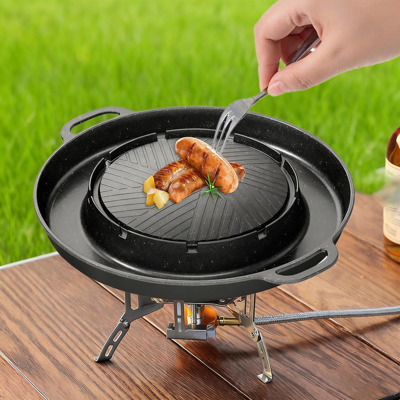 2-in-1 Grill & Hot Pan for Sto - Camping Cooking Range recension och pris