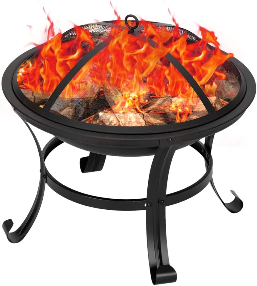 BBQ Grill Outdoor Wood Burning - Camping Cooking Fire Pit recension och pris