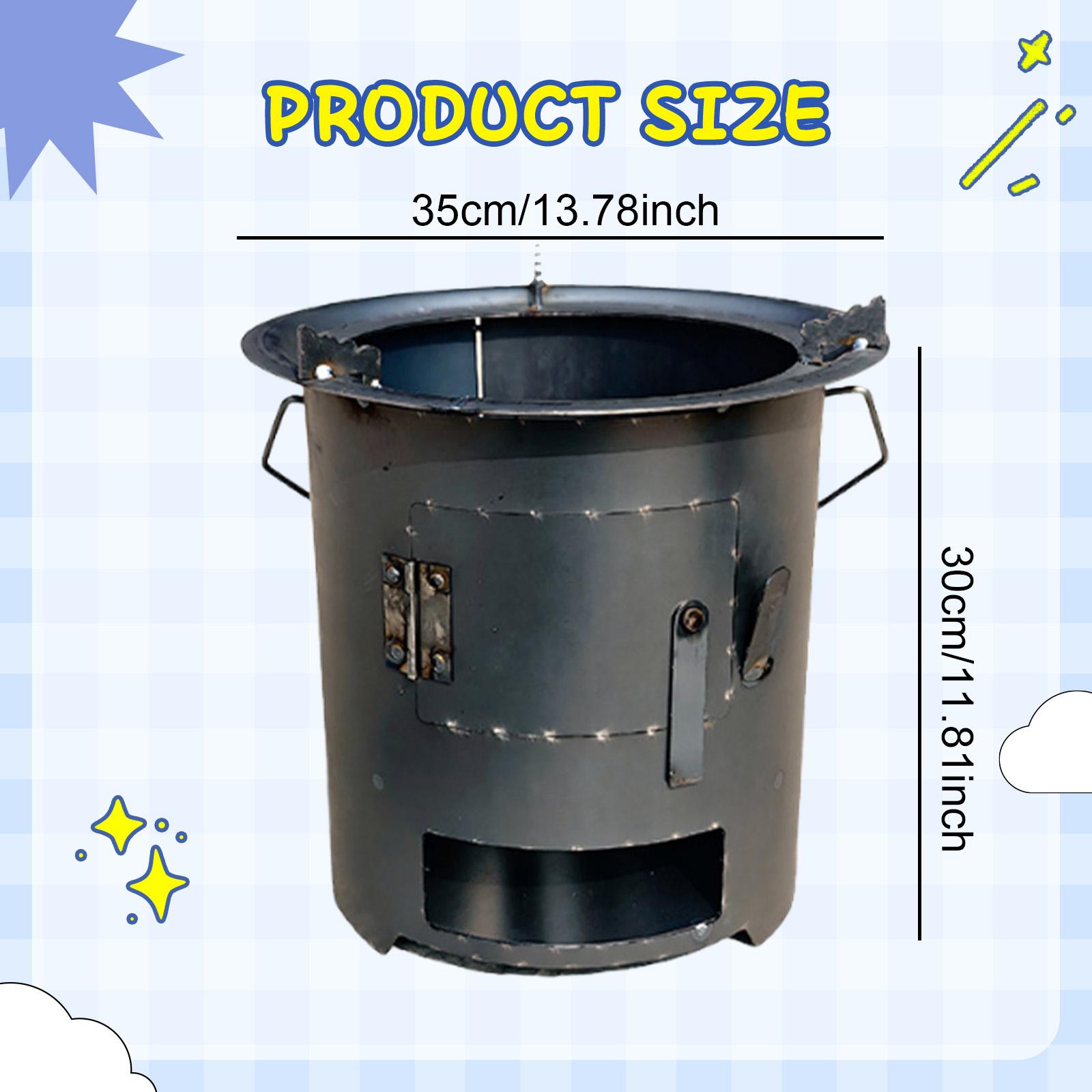 Camping Wood Stove Folding Iro - Camping Cooking Fire Pit recension och pris