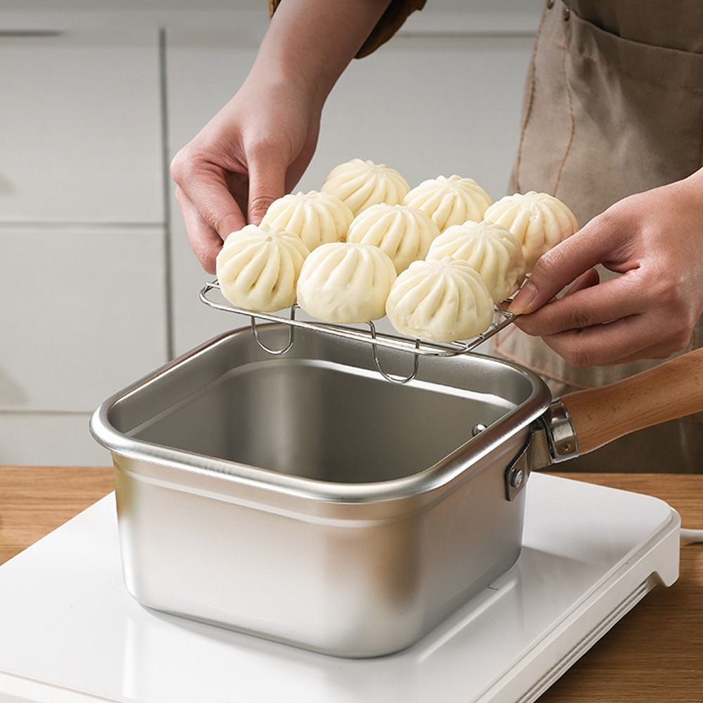 Portable Stainless Steel Fryin - Camping Cooking Basket recension och pris