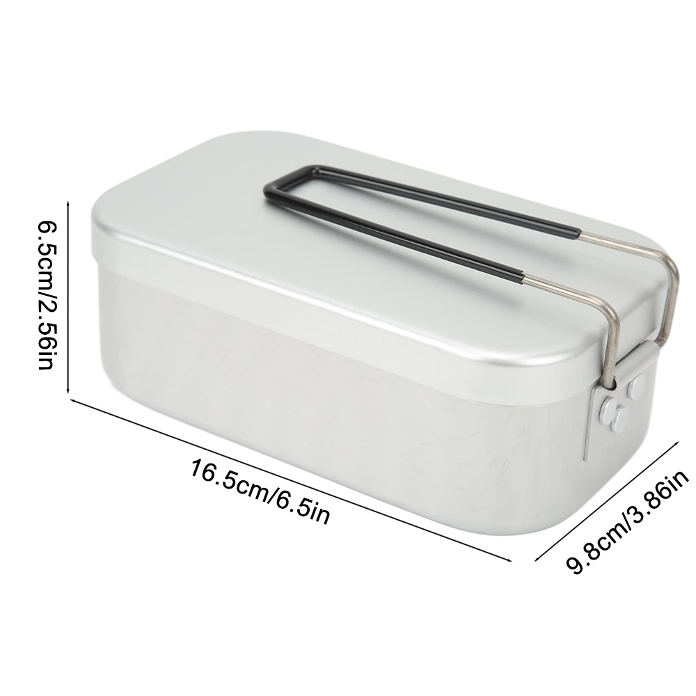 800ML Aluminum Lunch Boxes Out - Camping Hiking Cooking recension och pris