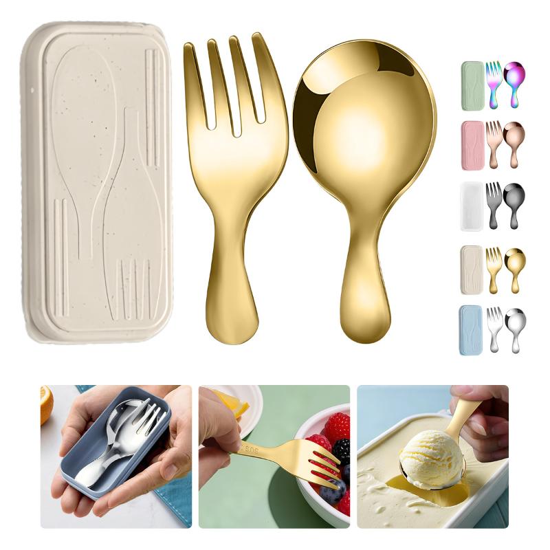 Stainless Steel Tableware Set  - Camping Hiking Cooking recension och pris