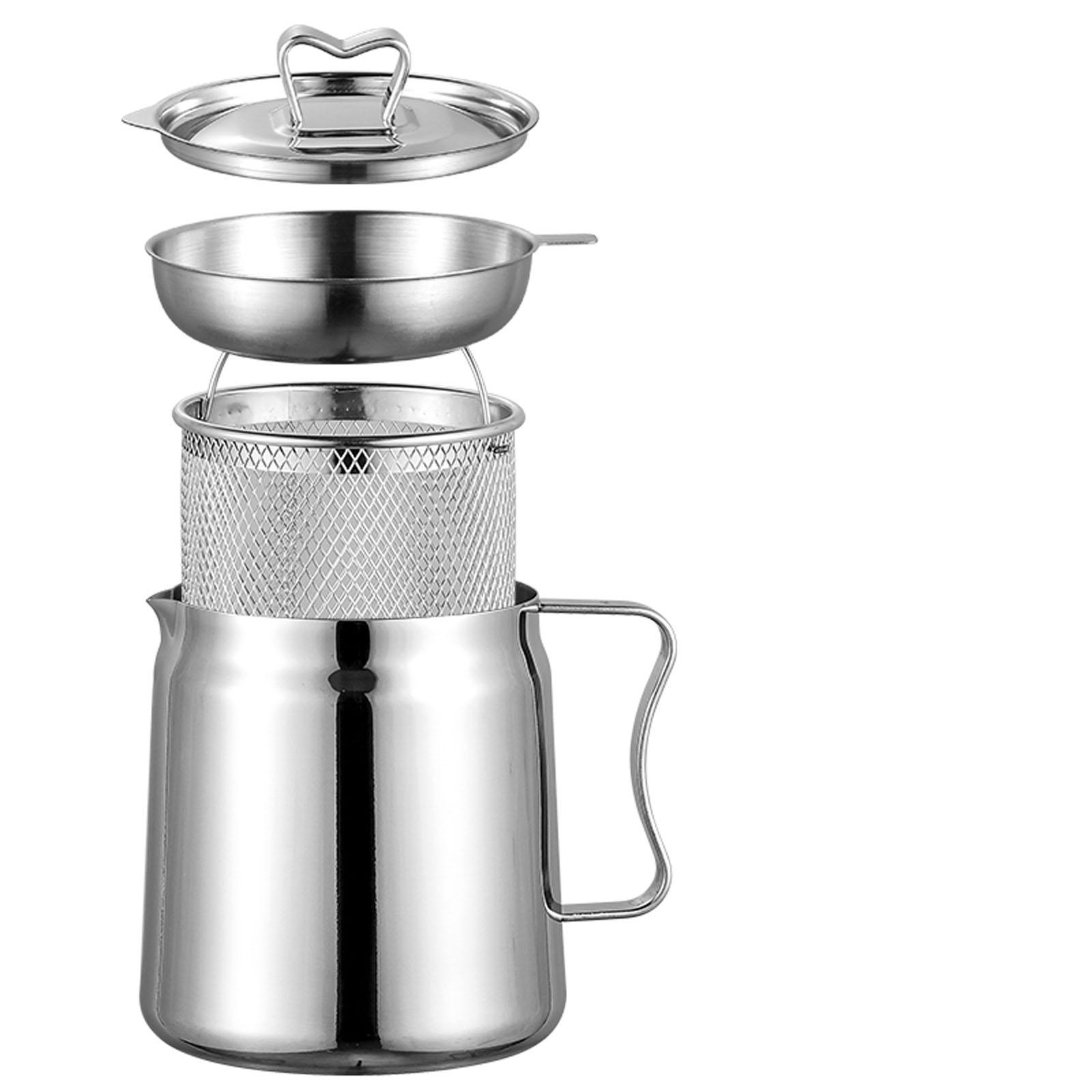 Deep Fryer Set Stainless Oil F - Camping Cooking Oil Container recension och pris