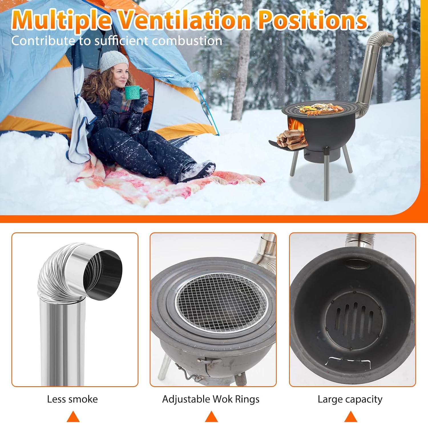 Portable Wood Burning Rocket S - Camping Hiking Cooking recension och pris