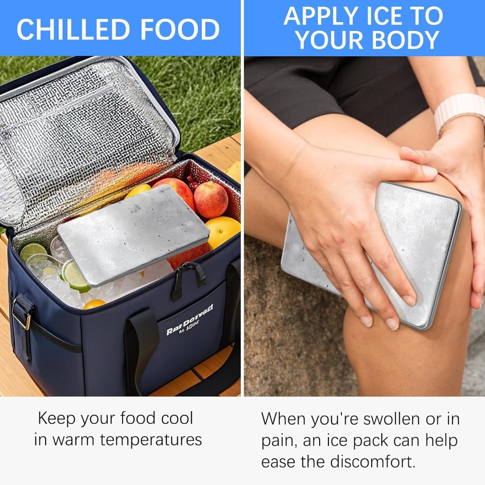 Stainless Steel Ice Pack for C - Camping Cooking Basket recension och pris