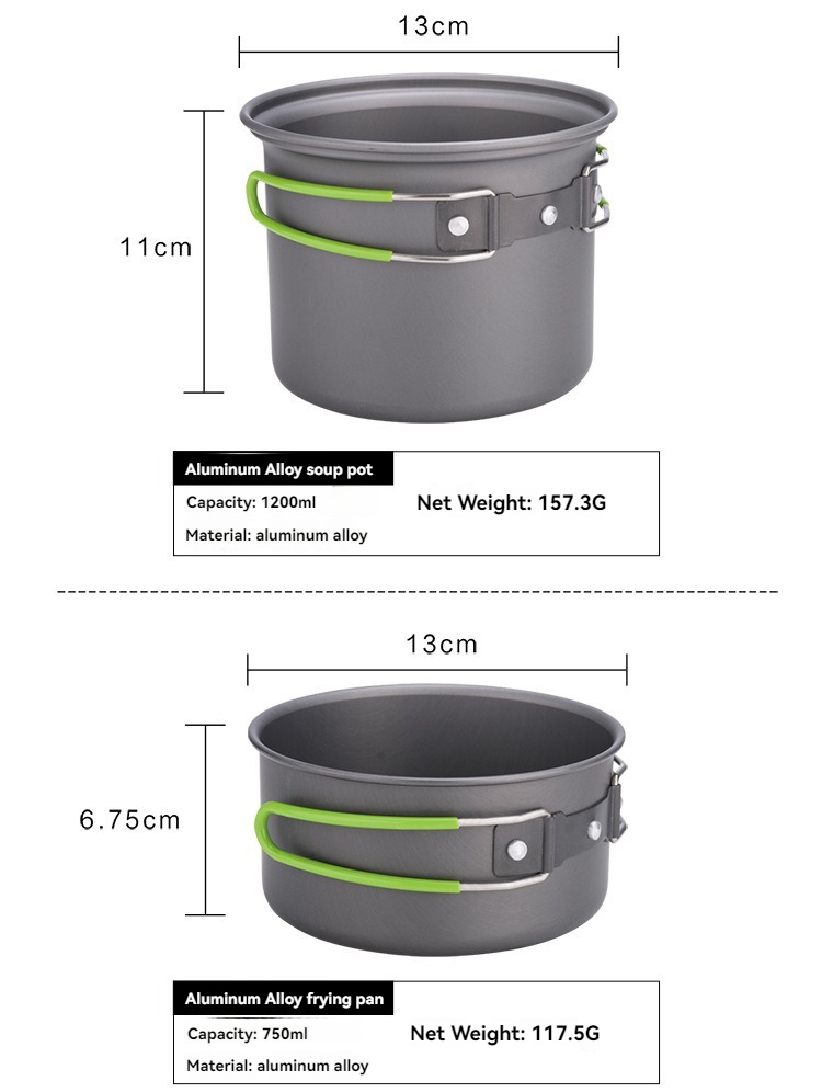 BRS-T15A Camping Cookware Mess - Camping Cooking Mess Kit recension och pris