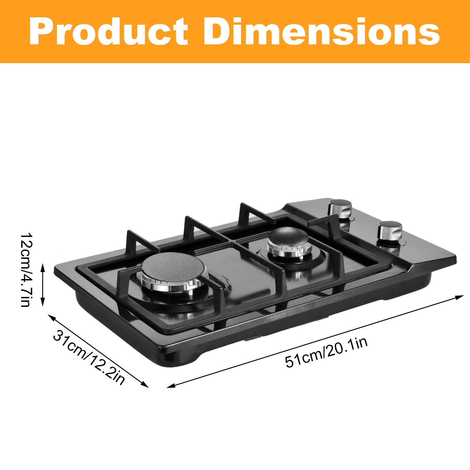 Dual Fuel Propane Stove Indoor - Camping Cooking Without Gas recension och pris