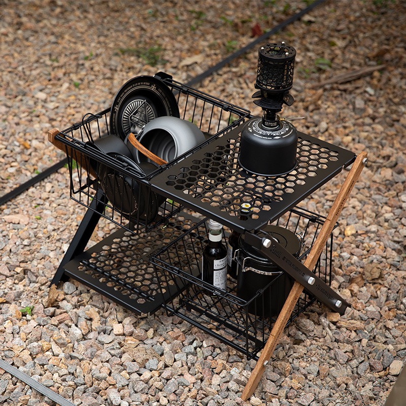 Portable Folding Camping Table - Camping Cooking Basket recension och pris