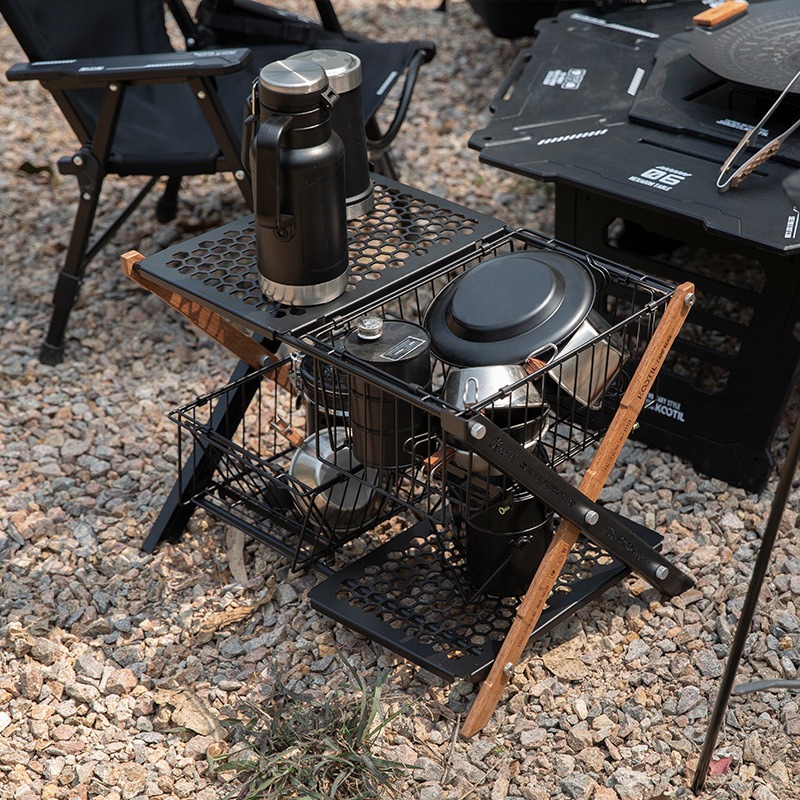 Portable Folding Camping Table - Camping Cooking Basket recension och pris