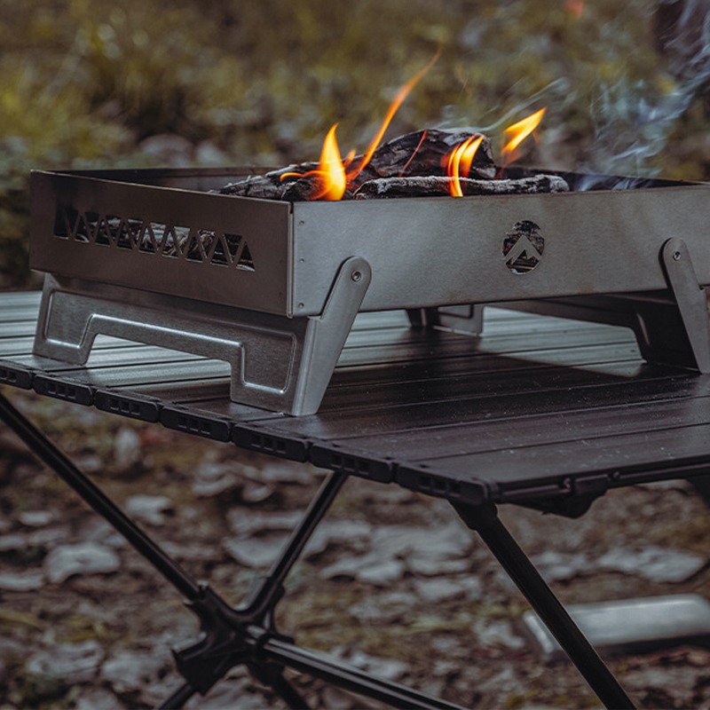 Portable Campfire Fire Pit BBQ - Camping Cooking Fire Pit recension och pris
