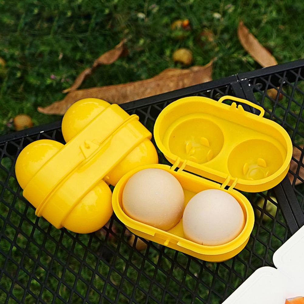 2 Grid Egg Storage Box Contain - Camping Cooking Range recension och pris
