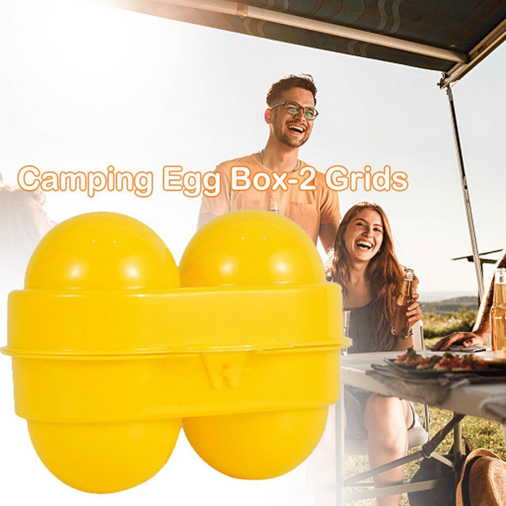 2 Grid Egg Storage Box Contain - Camping Cooking Range recension och pris