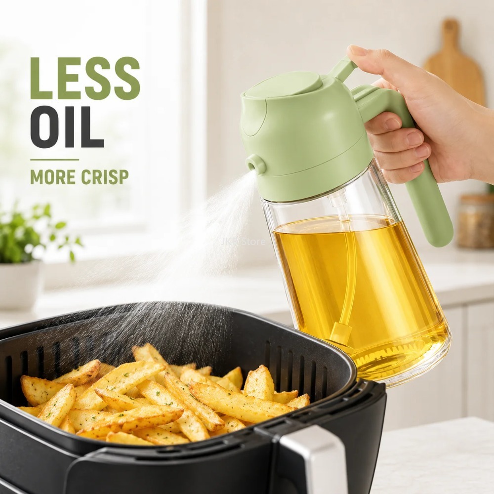 2 in 1 Olive Oil Sprayer Dispe - Camping Cooking Kitchen recension och pris