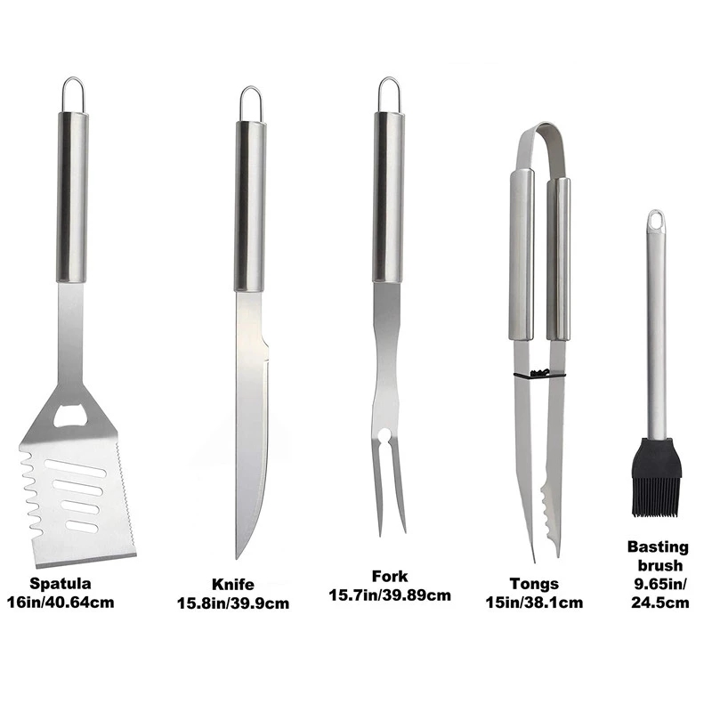 BBQ Tools Set Barbecue Grillin - Camping Cooking Set For 4 recension och pris