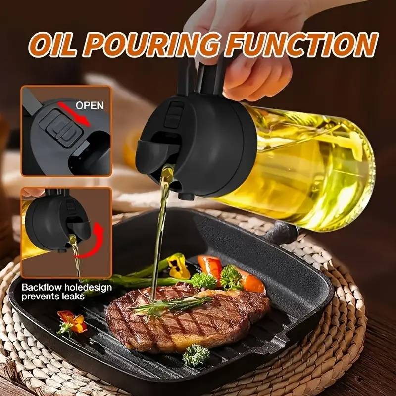 470ml Kitchen Oil Spray Bottle - Camping Cooking Oil Container recension och pris