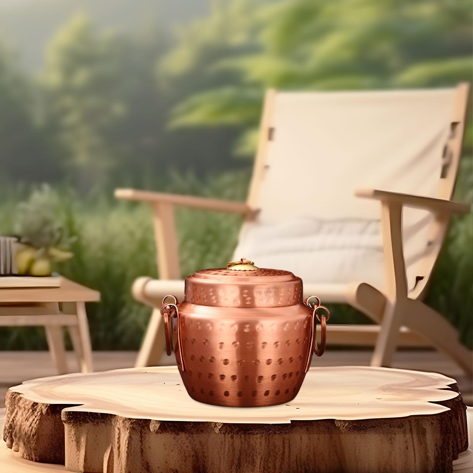 Copper Pot Handmade Thickened  - Camping Cooking Kitchen recension och pris