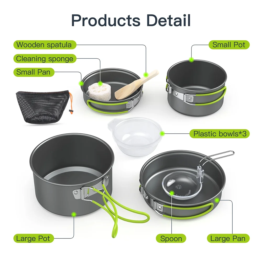 Outdoor Cooking Camping Utensi - Camping Cooking Set For 4 recension och pris
