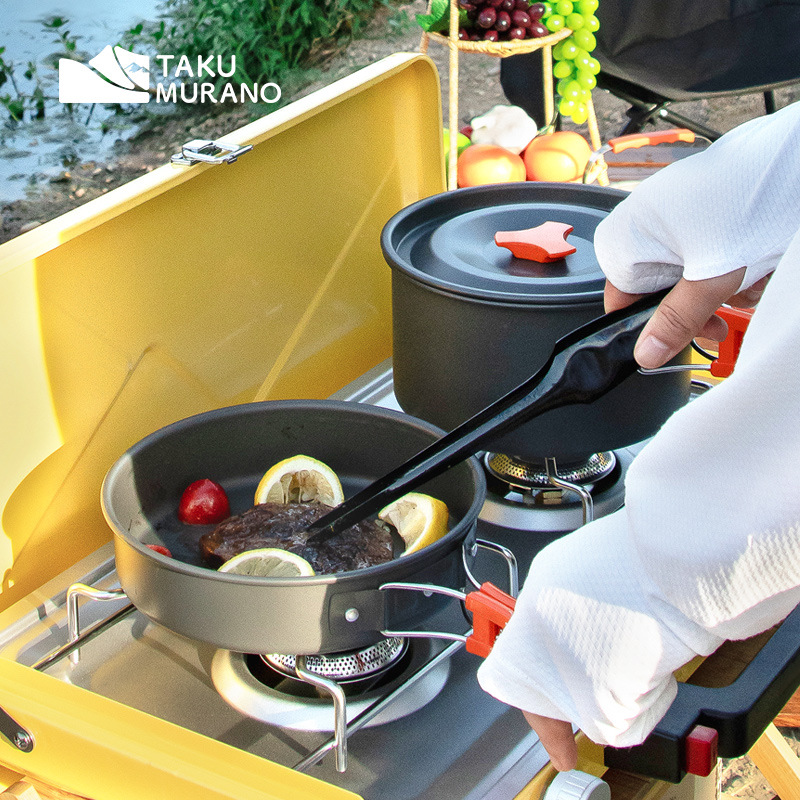 Camping Cookware Set Outdoor C - Camping Cooking Basket recension och pris
