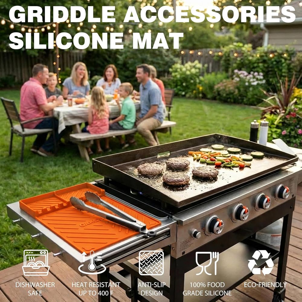 Silicone Grill Mats or Griddle - Camping Cooking Kitchen recension och pris