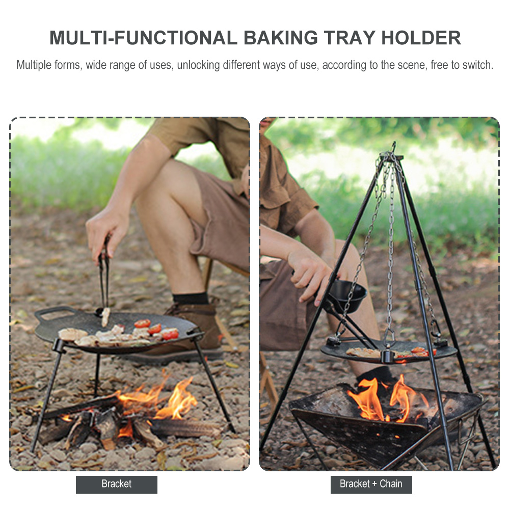 Barbecue Tray Support Adjustab - Camping Cooking Range recension och pris